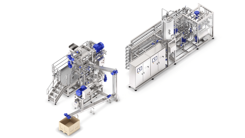 Apple puree production line by CFT Group