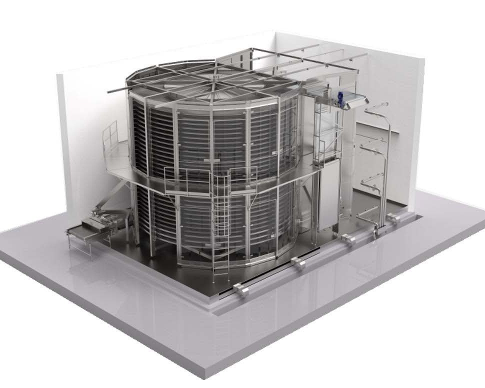 CFT air freezer with spiral