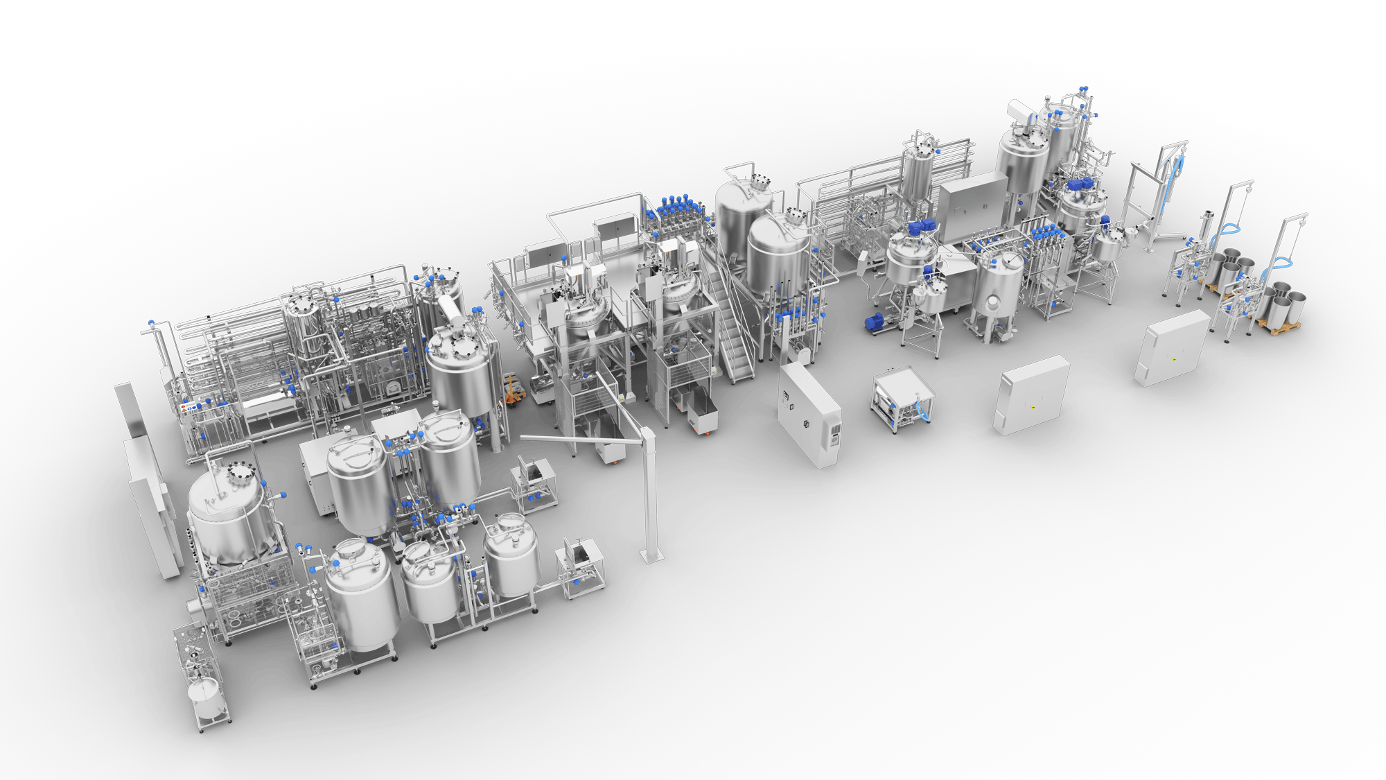 Complete sauce processing line