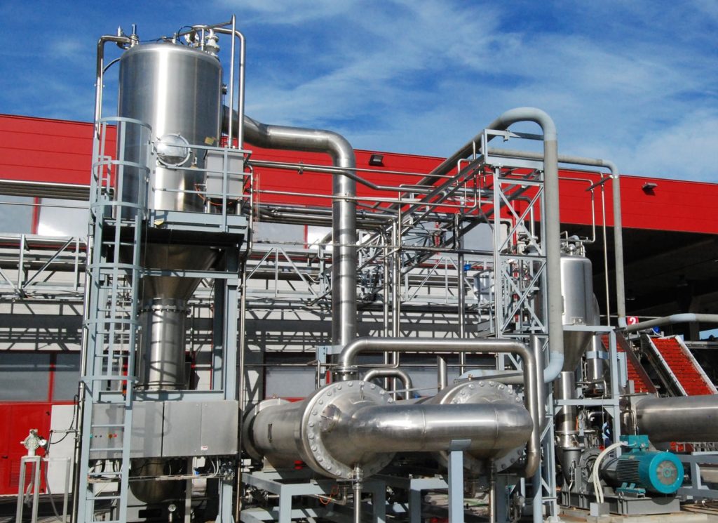 CFT Tube Heat Exchanger for tomato inactivation