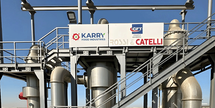 CFT tomato processing line for Karry Food Industries