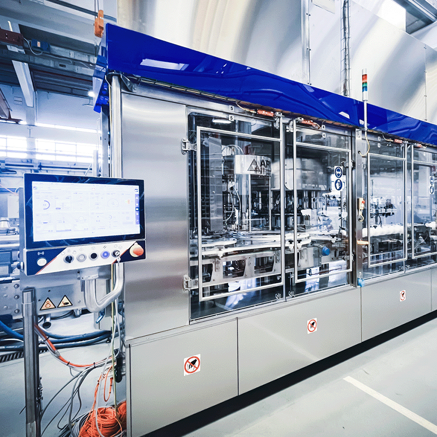 Weightech filling machine with HMI platform for performance monitoring