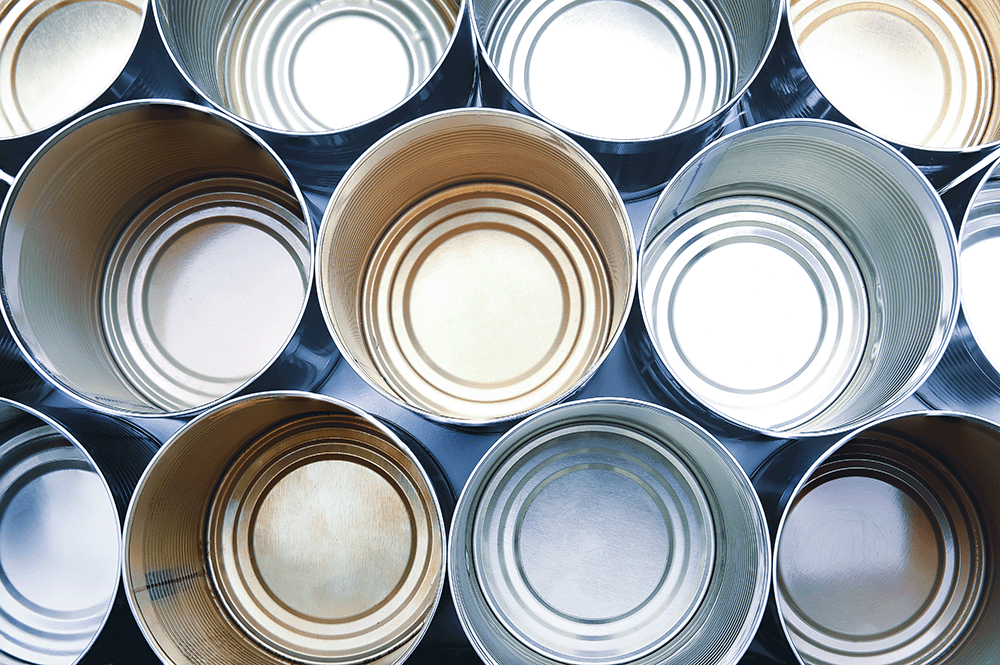 Empty cans