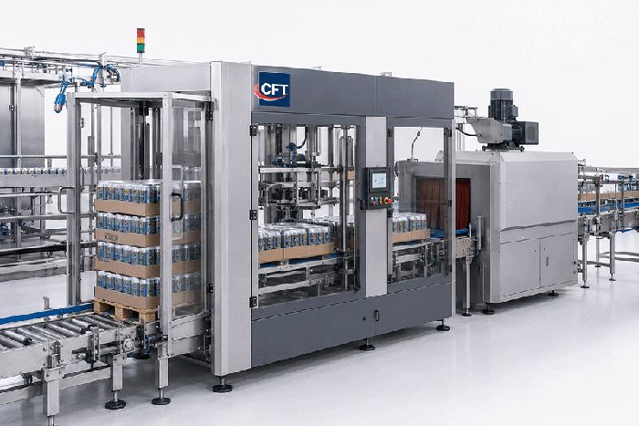 Shrink wrapping machine